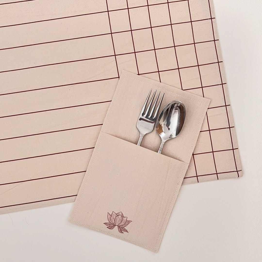 زیر بشقابی مینیمال الیاف پنبه