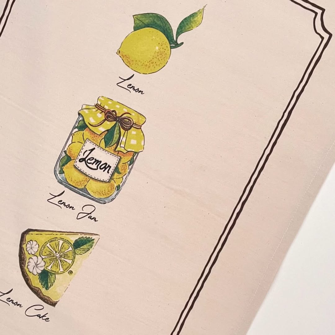 دستمال لیمو الیاف پنبه