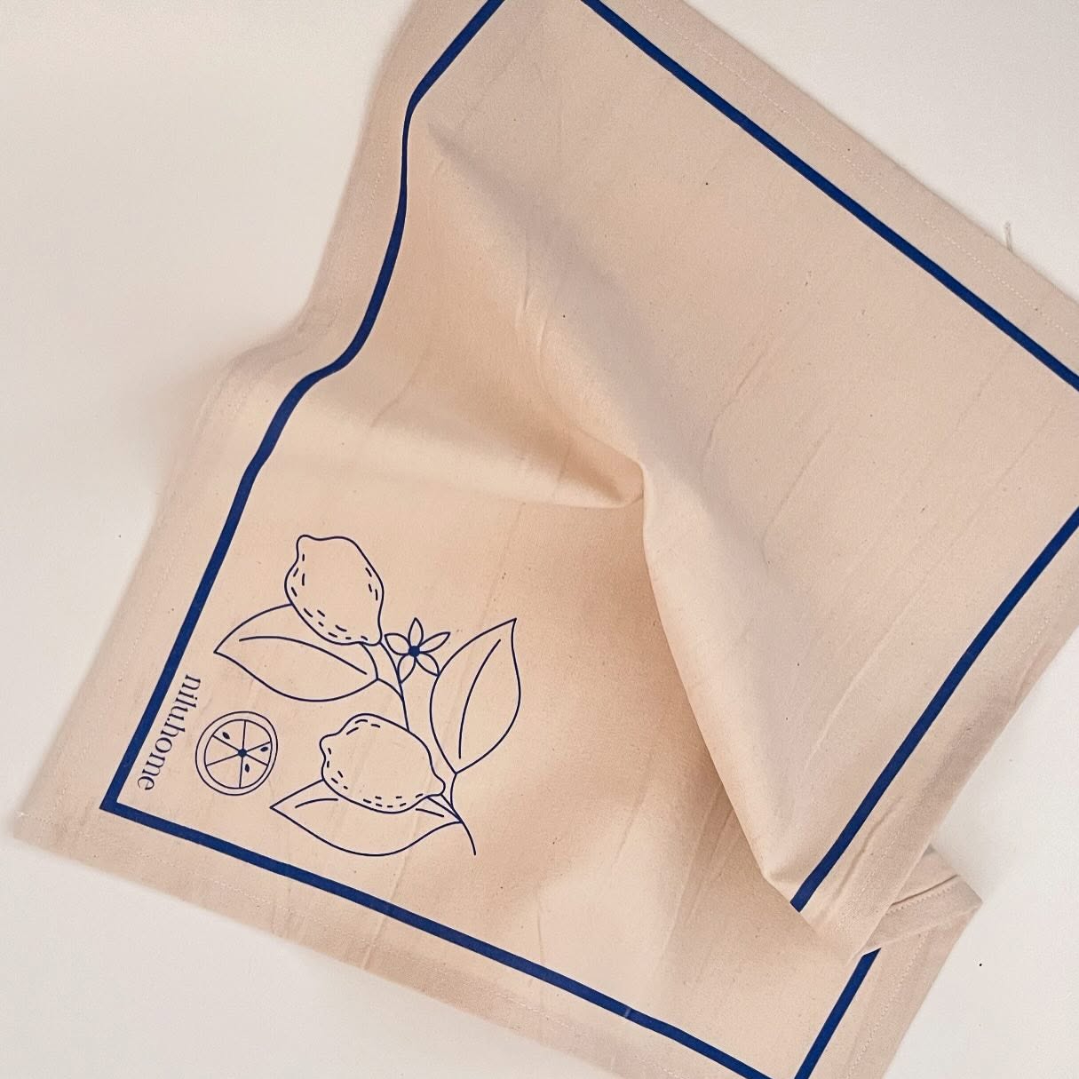 زیر بشقابی لیمو الیاف پنبه